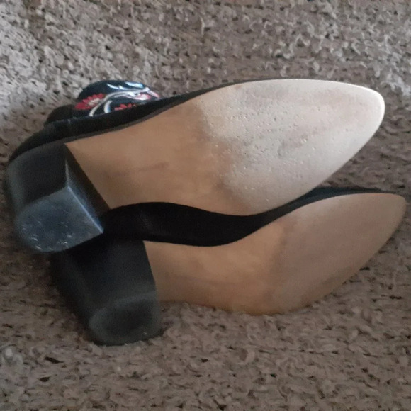 REBECCA MINKOFF-LULU-Embroidered Booties - Picture 9 of 9